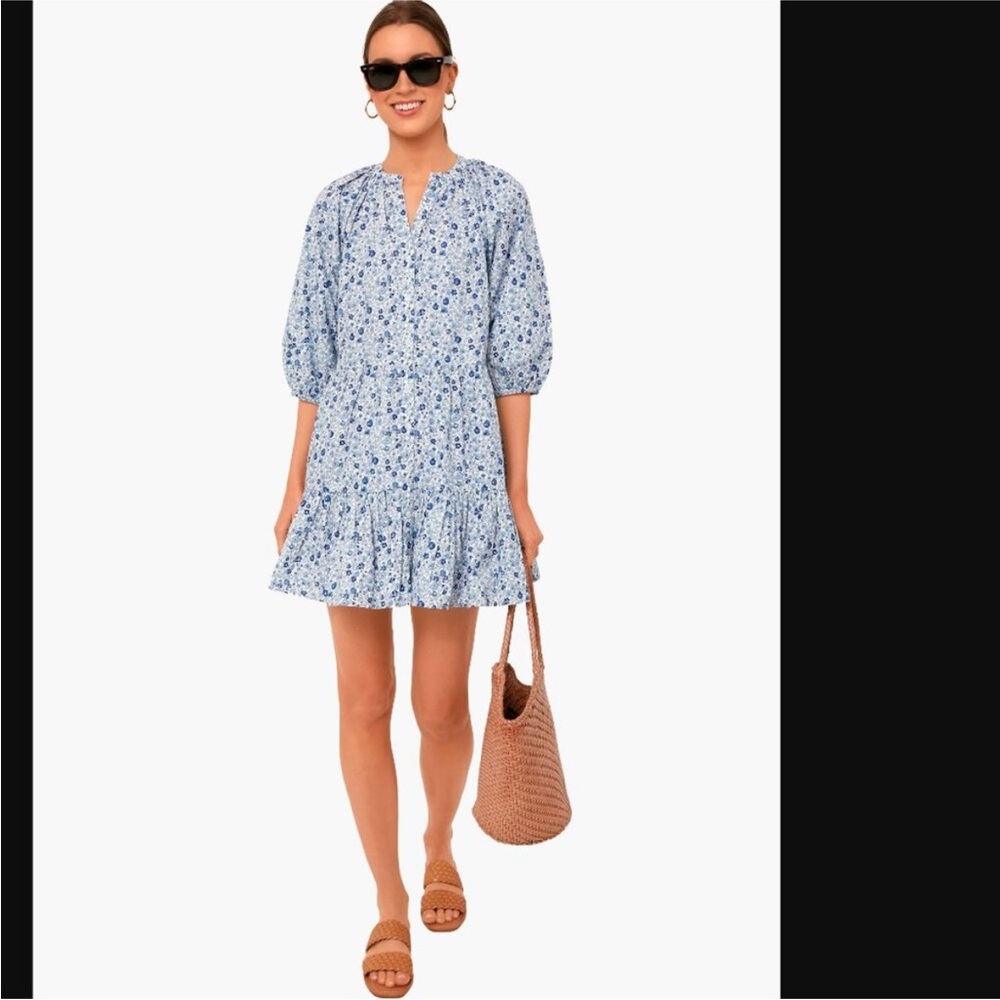 Apiece Apart Sweet Blue Mini Mitte Dress